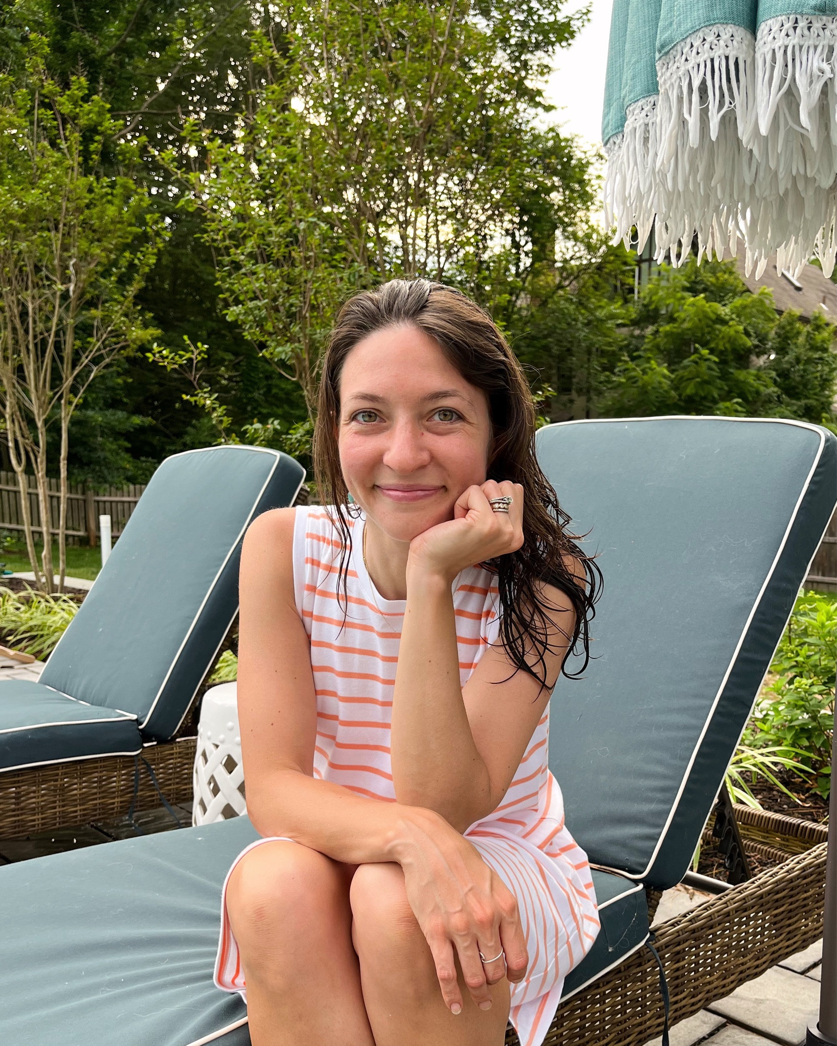 This is my first time wearing this tank nightgown & I will be living in it for the foreseeable future. It’s striped, so soft, & hits a little above my knees so I feel comfortable walking outside & playing with the kids in it… & I’ll also feel good about throwing it in the wash (it will shrink a bit!)! 

#LTKSeasonal #LTKhome #LTKunder100