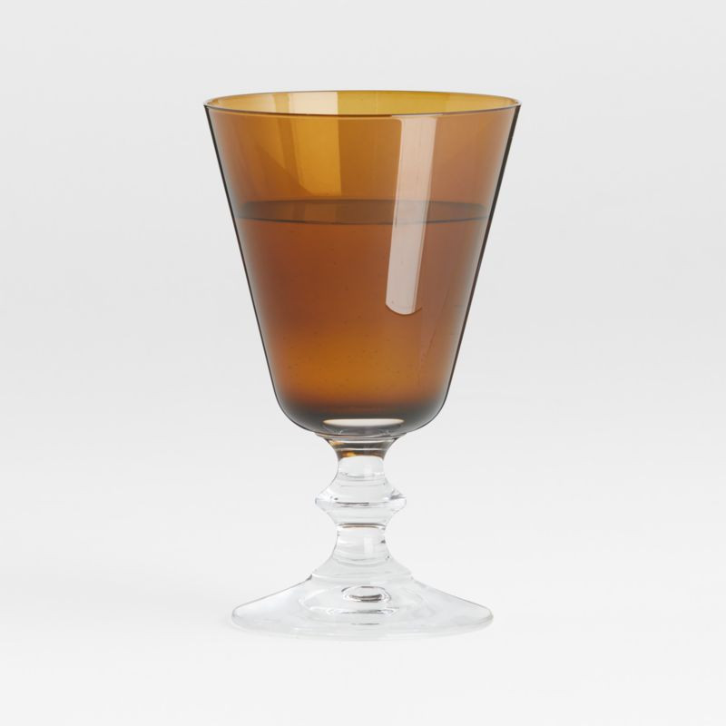 Amber 10-Oz. French Red Wine Glass + Reviews | Crate & Barrel | Crate & Barrel