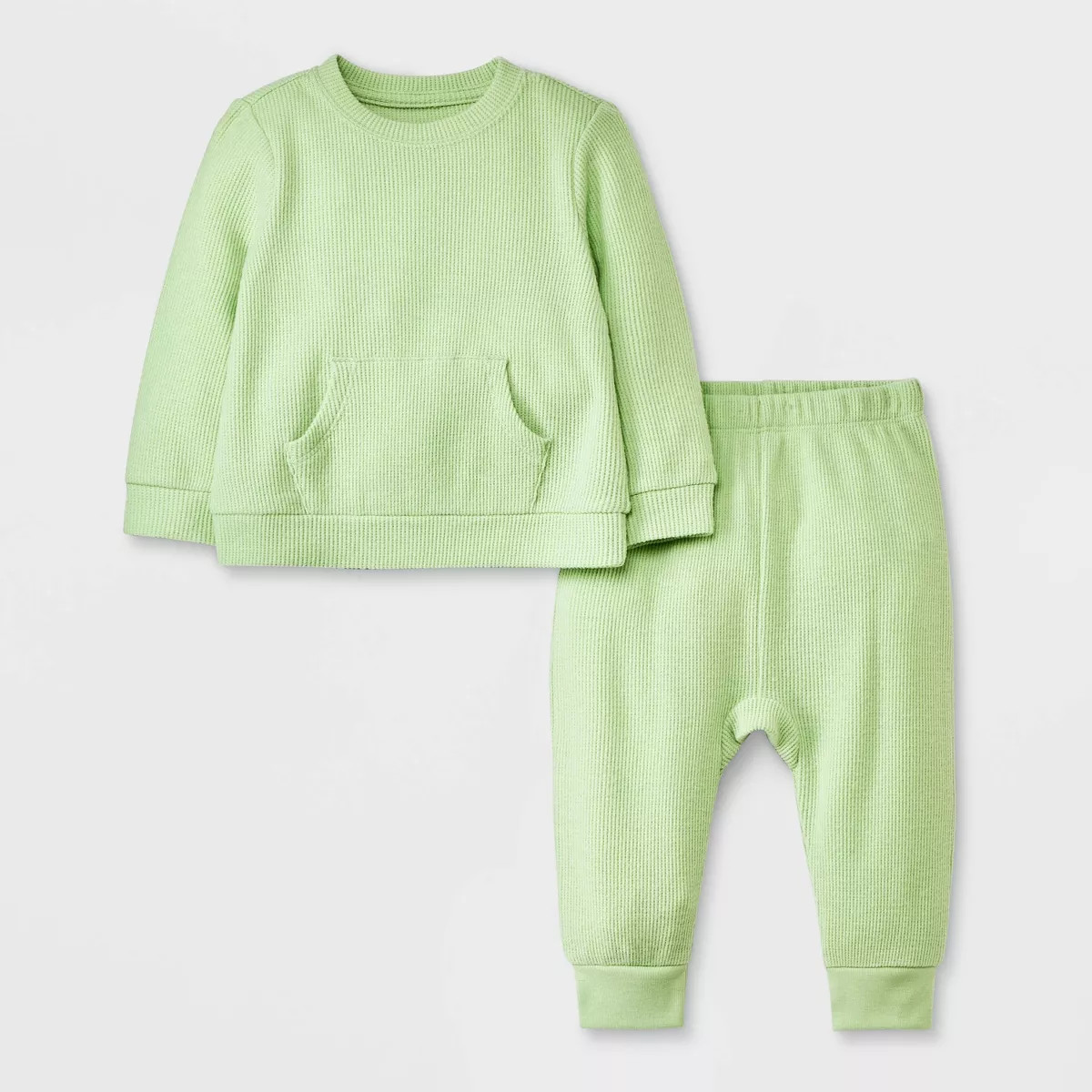 Baby Thermal Ribbed Top & Bottom Set - Cat & Jack™ | Target