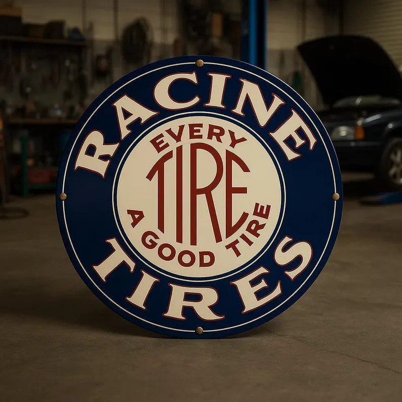 RACINE TIRES – Vintage "every Tire A Good Tire" Round Heavy Metal Sign - Etsy | Etsy (US)