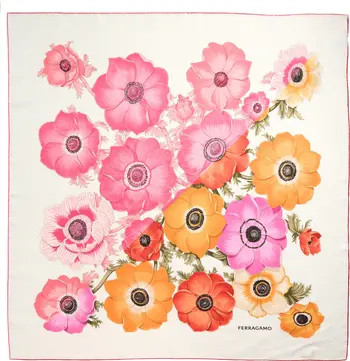 Anemone Floral Silk Square Scarf | Nordstrom