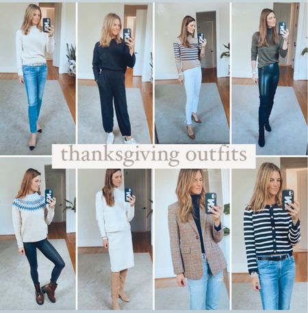 Thanksgiving outfits, casual thanksgiving, fall looks, fall outfits, thanksgiving sweater 

#LTKSeasonal #LTKover40
