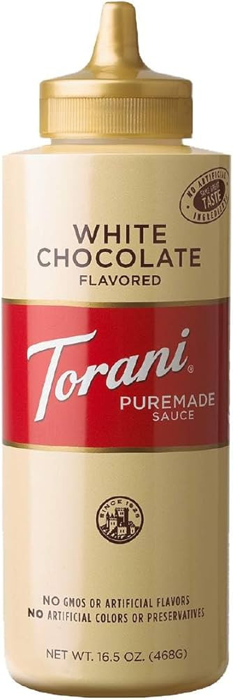Torani White Chocolate Sauce 16.5 OZ (Pack of 4) | Amazon (US)