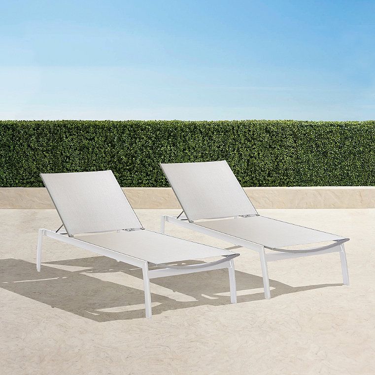 Frontgate Resort Collection™ Newport Aluminum Chaises. Set of Two | Frontgate | Frontgate
