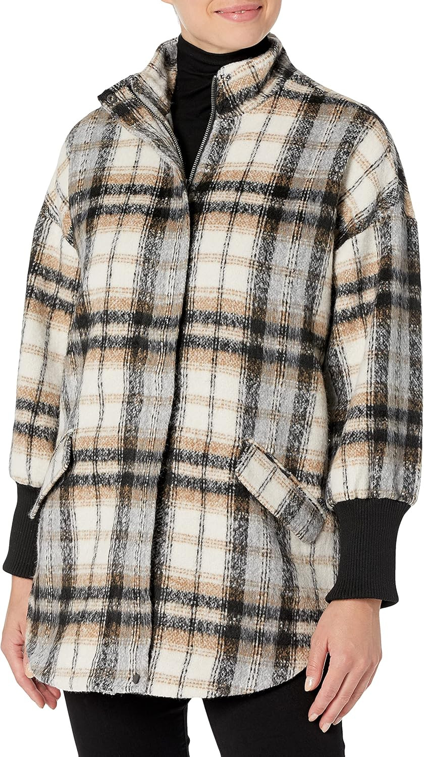 BB Dakota by Steve Madden Women's Plaid Times Coat | Amazon (US)