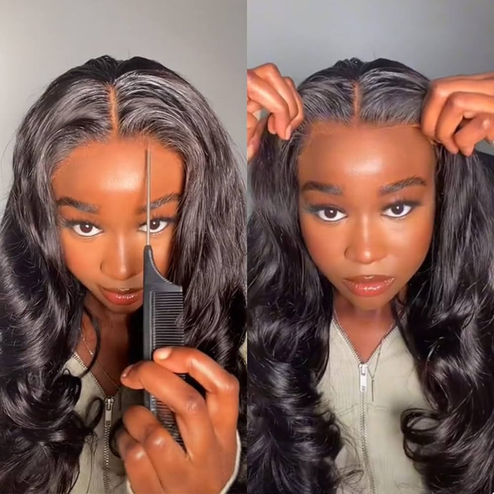 ISEE HAIR HD Lace Front Wig Wear & Go Glueless Lace Wig Brazilian Body Wave Lace Wigs For Women N... | Amazon (US)