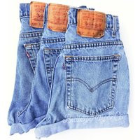 Levis shorts High Waisted Cuffed Denim shorts Sizes US 0  20 Womens | Etsy (US)