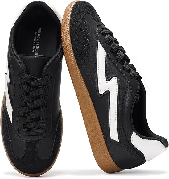 Project Cloud Sneakers for Women - Lace-up Shoes for Women Trendy Women Sneakers, Memory Foam Wom... | Amazon (US)