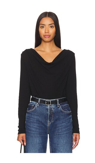 Long Sleeve Blouse in Black | Revolve Clothing (Global)