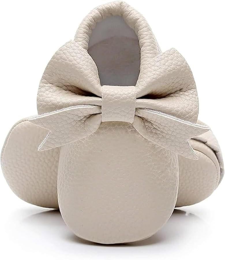 Bebila Baby Moccasins Baby Shoes Girls Toddler Double Bow Fringe | Amazon (US)