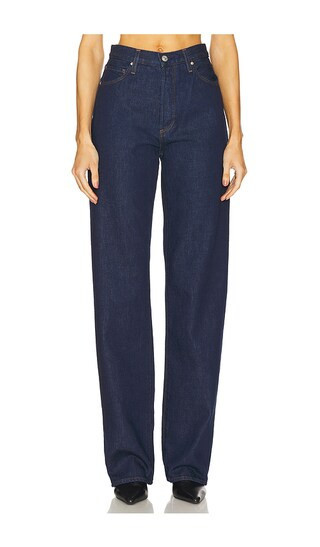 PAIGE Sawyer Wide Leg Jeans in Denim-Dark. - size 30 | Revolve Clothing (Global)