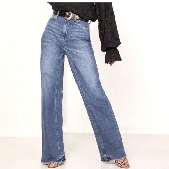 Free People We the Free Yucca Valley Relaxed Slouchy Fit Raw Hem Jeans | Poshmark