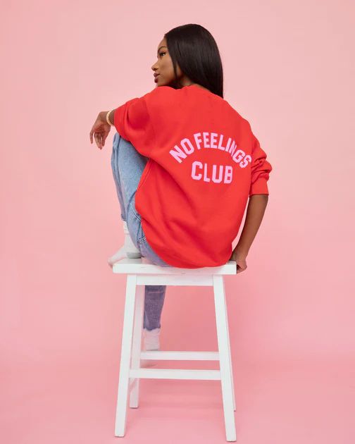 No Feelings Club Cotton Sweatshirt | VICI Collection