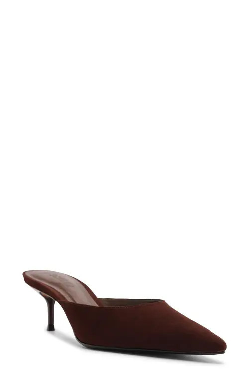 Schutz Julie Pointed Toe Mule in Chestnut Brown at Nordstrom, Size 11 | Nordstrom