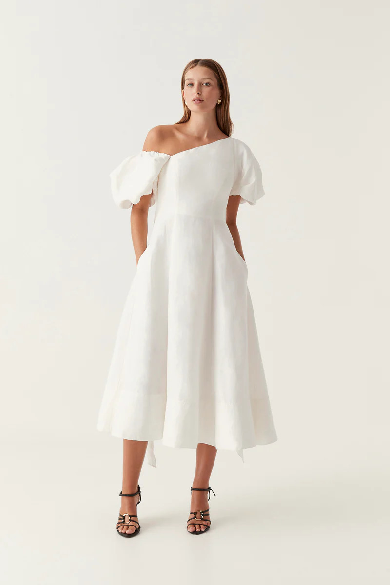 Arista Tulip Sleeve Midi Dress | aje. (Australia and New Zealand)