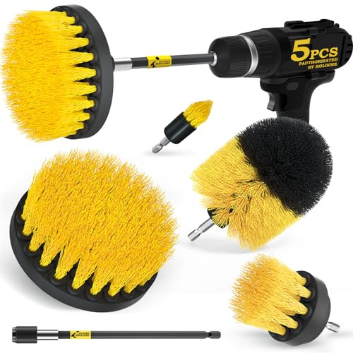 Holikme 6Pack Drill Brush Power Scrubber Cleaning Brush Extended Long Attachment Set All Purpose ... | Amazon (US)