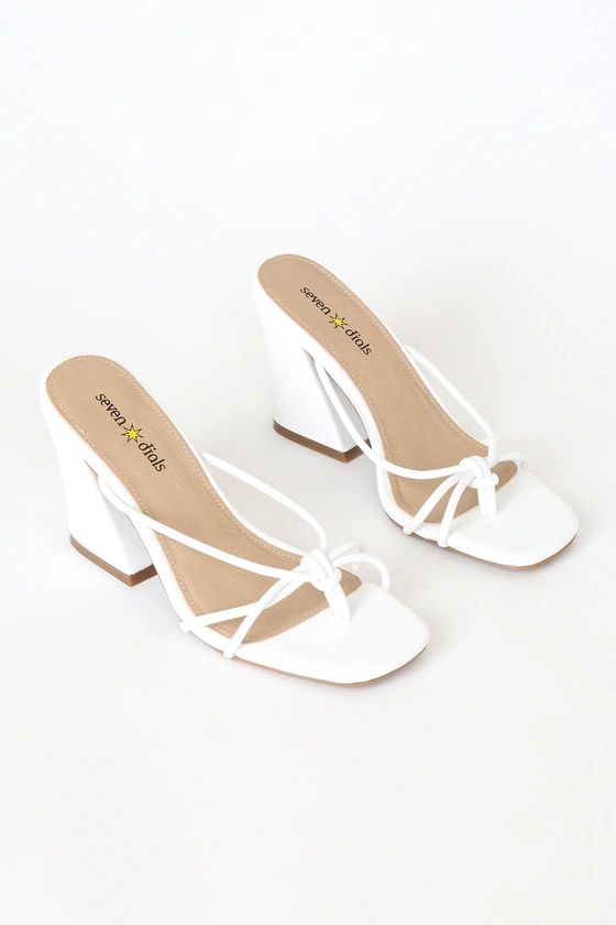 Chester White High Heel Sandals | Lulus (US)