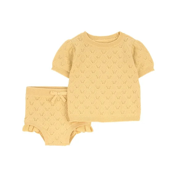 Carter's Child of Mine Baby Girl Outfit Set, 2-Piece, Sizes 0/3-24 Months | Walmart (US)