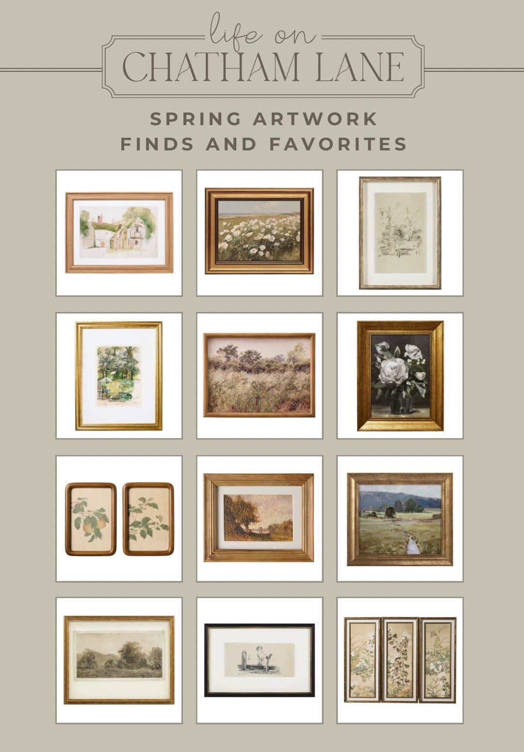 Affordable spring framed artwork to refresh your home! 

#LTKHome #LTKSeasonal