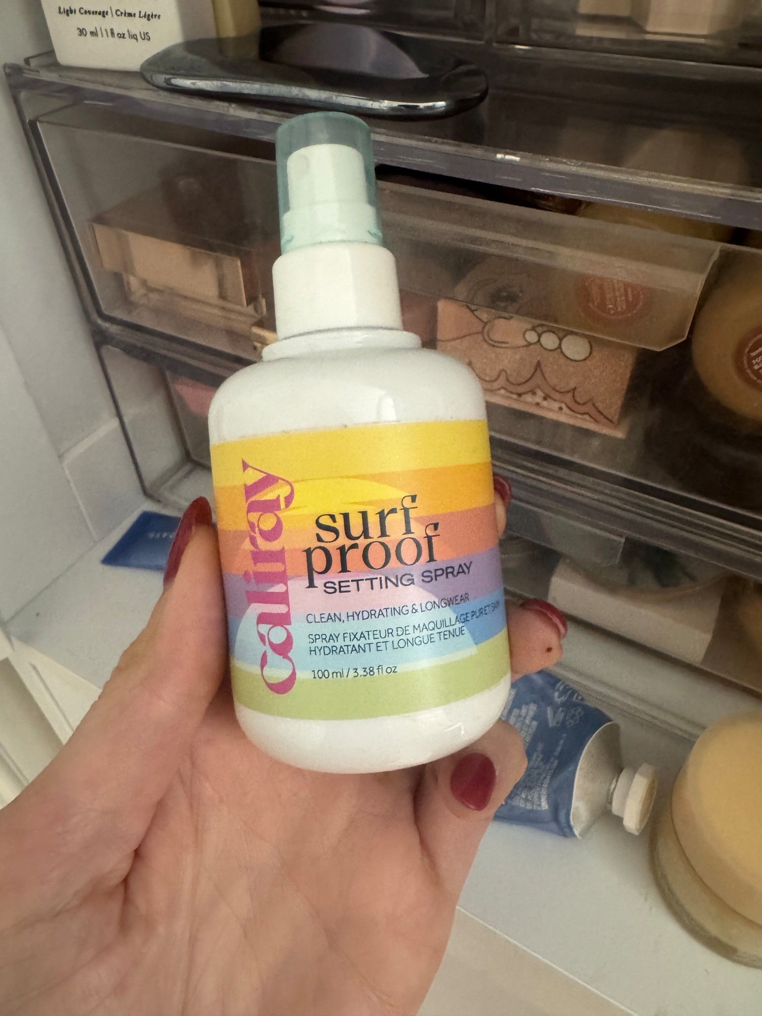 Caliray surf proof setting spray clean hydrating and long wear spray 

#LTKBeauty #LTKmorningroutine #LTKHoliday