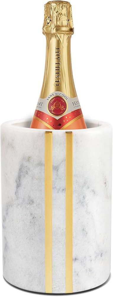 Marble Wine Chiller Bucket, Wine Cooler Champagne Chiller for Party, Kitchen, Bar Decor to Keep W... | Amazon (US)