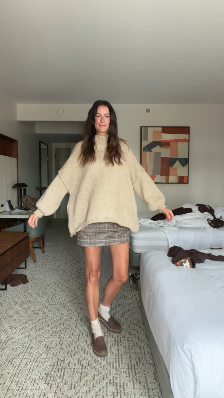 I will be wearing this cozy oversized sweater and plaid miniskirt throughout the entire fall season!

#LTKootd #LTKgrwm #LTKSaleAlert