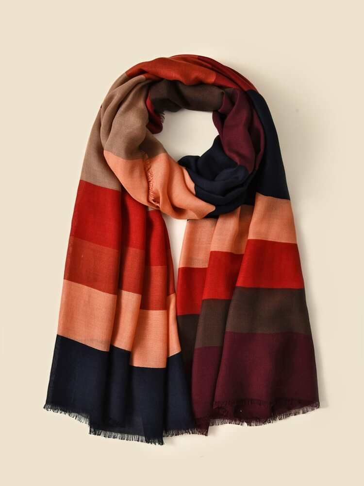 Color Block Scarf | SHEIN