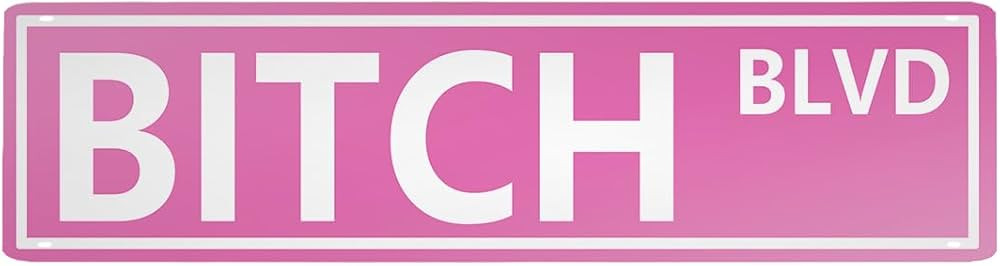 Retro New Metal Sign BIT-CH BLVD Tin Sign Gifts for women, Outdoor Aluminum Sign, Road Signs,woma... | Amazon (US)