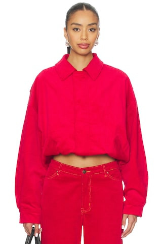 LIONESS Kenny Bomber Jacket in Crimson from Revolve.com | Revolve Clothing (Global)