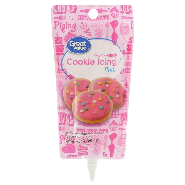 Great Value Cookie Icing, Pink, 7 oz | Walmart (US)