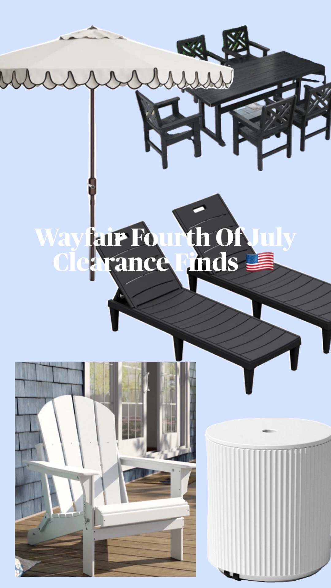 #ad @Wayfair Fourth Of July Clearance sale finds! #wayfair
#wayfairpartner
Up to 70% off until 7/6 and fast and free shipping over $35!

#LTKSwim #LTKSaleAlert #LTKHome