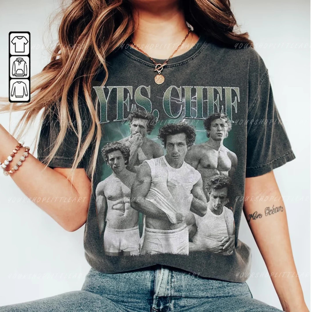 Vintage Yes Chef Comfort Colors T-shirt the Bear Shirt Jeremy Allen White Shirt, Yes Chef Jeremy ... | Etsy (US)