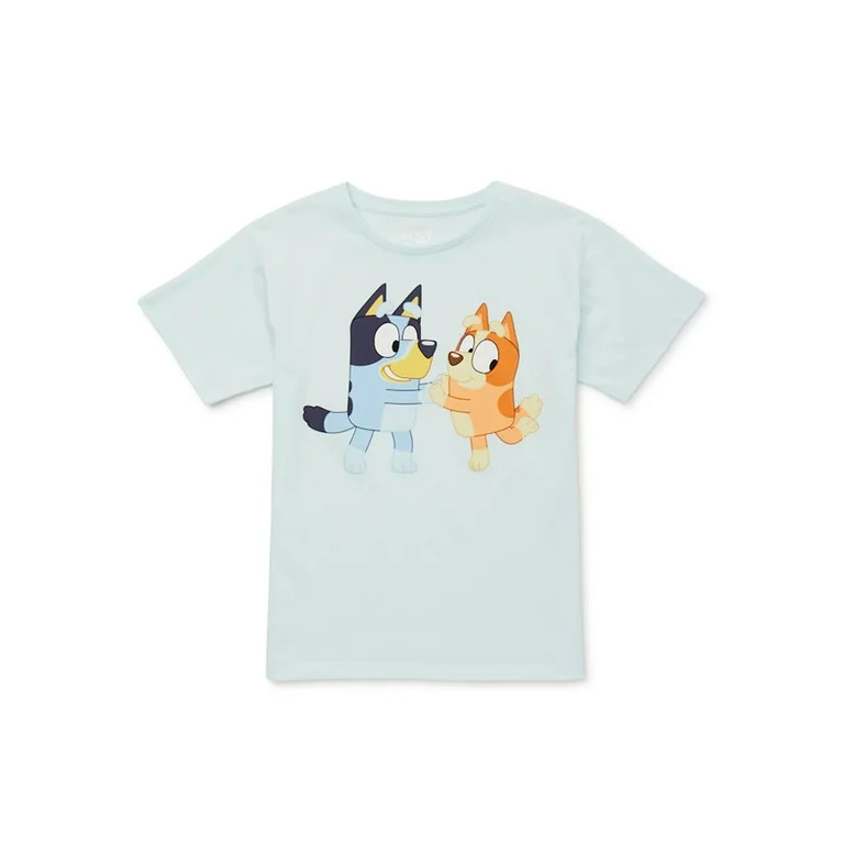 Bluey Girls Bluey and Bingo Graphic Tee, Sizes 4-16 | Walmart (US)