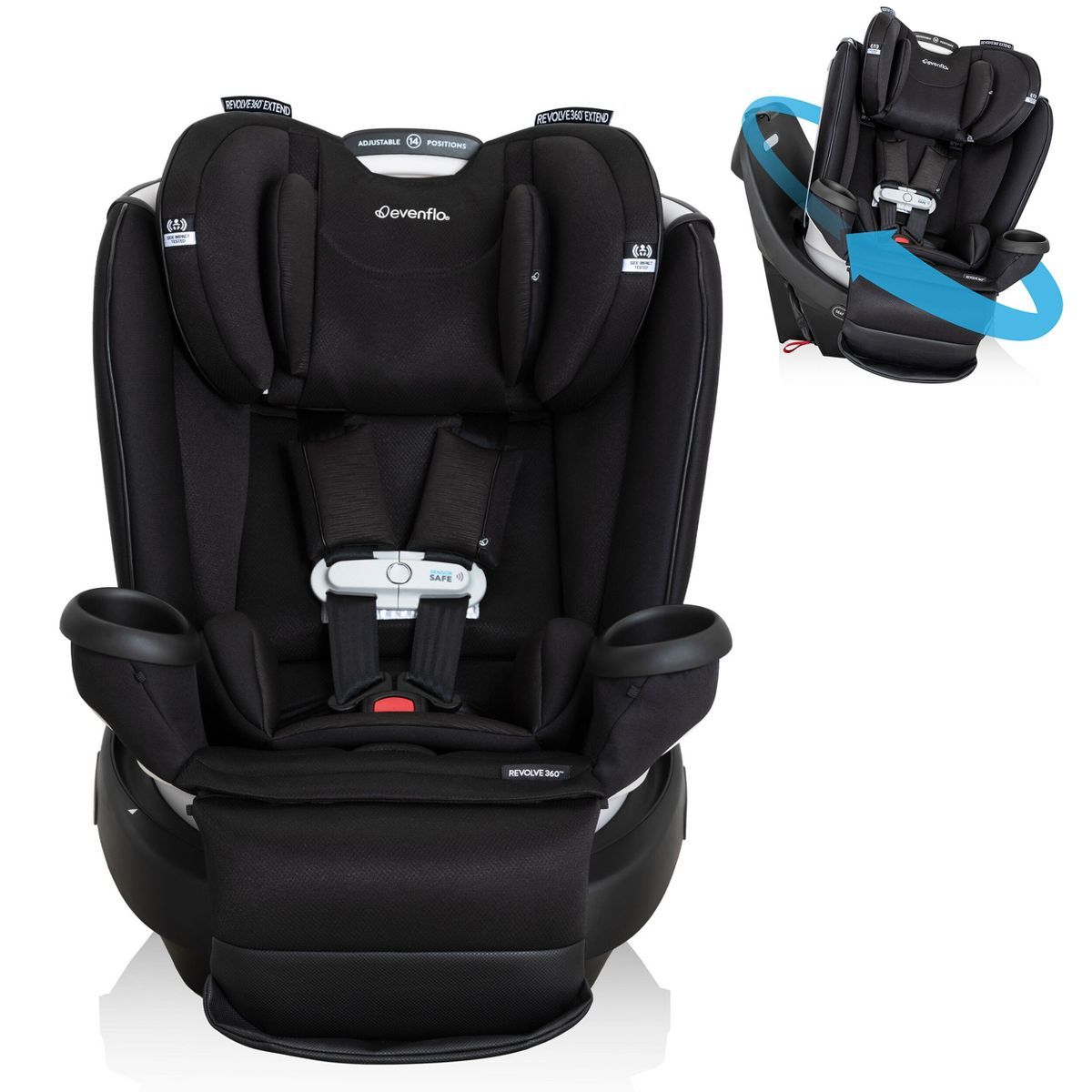 Evenflo Gold Revolve 360 Extend All-in-One Rotational Convertible Car Seat with Sensor Safe | Target