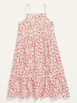 Printed Jersey-Knit Fit &#x26; Flare Cami Dress for Girls | Gap (US)