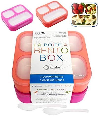 Bento Box for Kids, Toddler Lunch-Box for Small Boys Girls in School, Pre-School or Daycare, Leak... | Amazon (US)