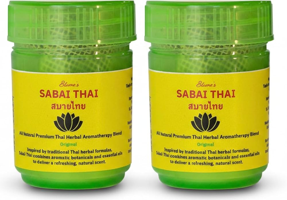 Sabai Thai Herbal Nasal Inhaler - Original - Pack of 2 | Amazon (US)