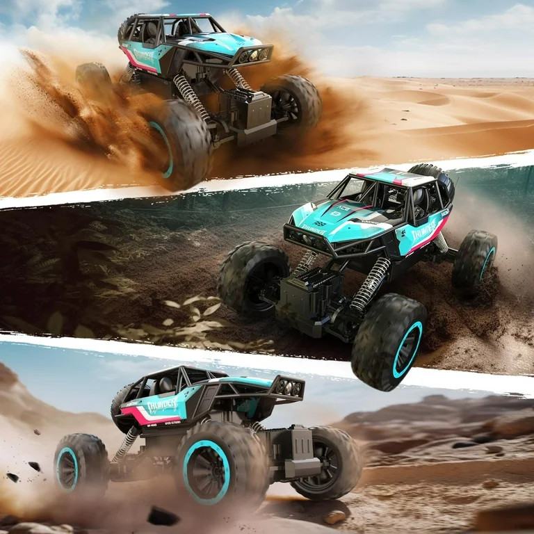 1:12 RC Cars 4WD off Road 2.4Ghz RC Monster Truck with Metal Shell and Light, Remote Control Car ... | Walmart (US)