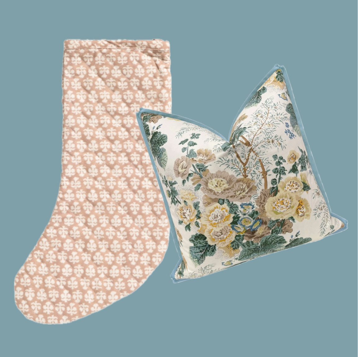 Block print stockingg 