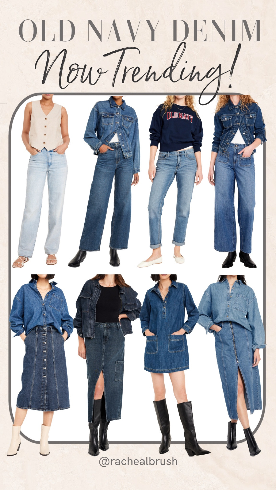 Old Navy denim. Now trending!
Jeans


#LTKBacktoSchool #LTKWorkwear #LTKStyleTip