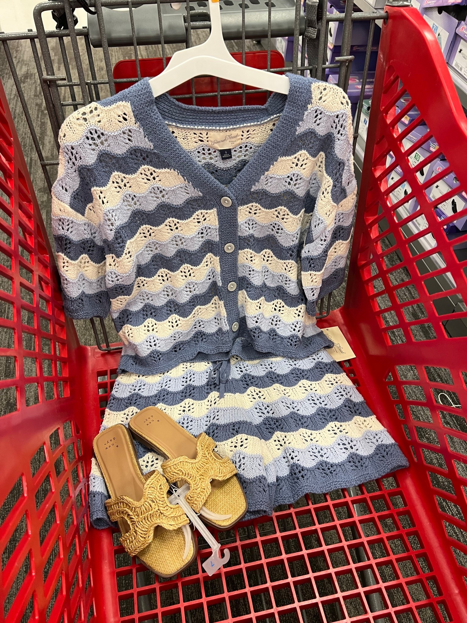 Target crochet look knit sweater set for summer, beach, vacation outfit idea! 