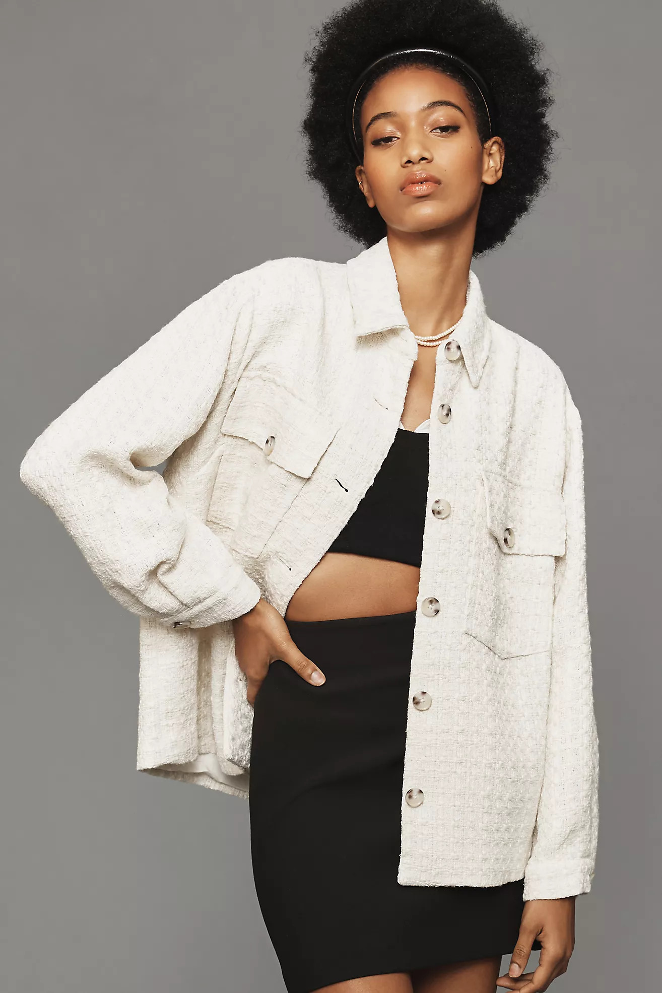 Maeve Tweed Shacket | Anthropologie (US)