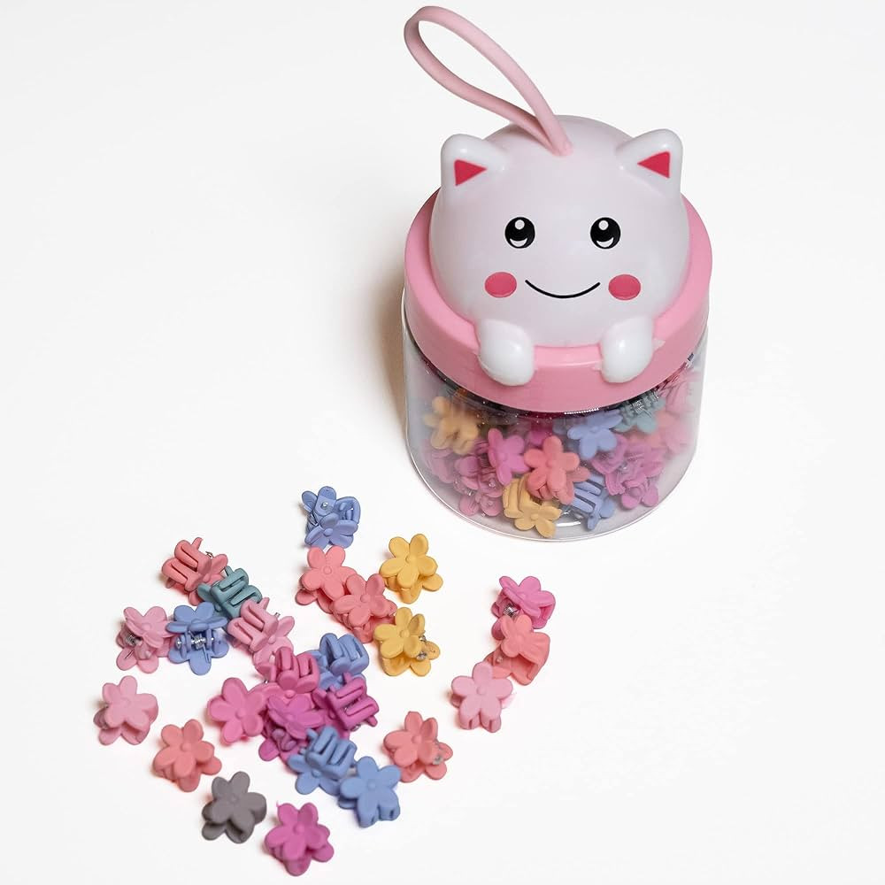 Sweetlocks Mini pinzas para el cabello para niñas, clips, pinzas de color pastel con flor de 5 p... | Amazon (US)