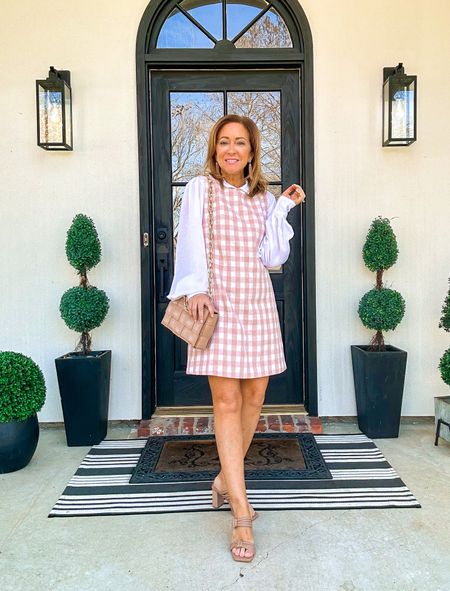 New from Red Dress Boutique! Thus pink gingham dress is darling💕. I’m wearing an XS and it runs big. 

#LTKstyletip
