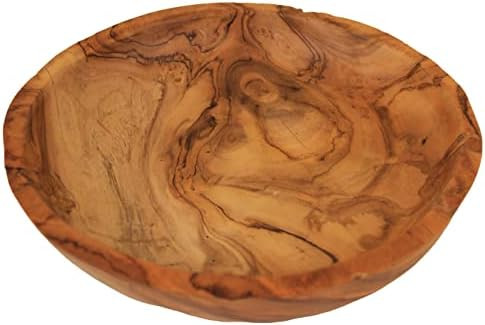 ANDALUCA 9 Inch Teak Wood Hand Carved Rustic Organic Bowl Small (9"-10" Diameter) | Amazon (US)