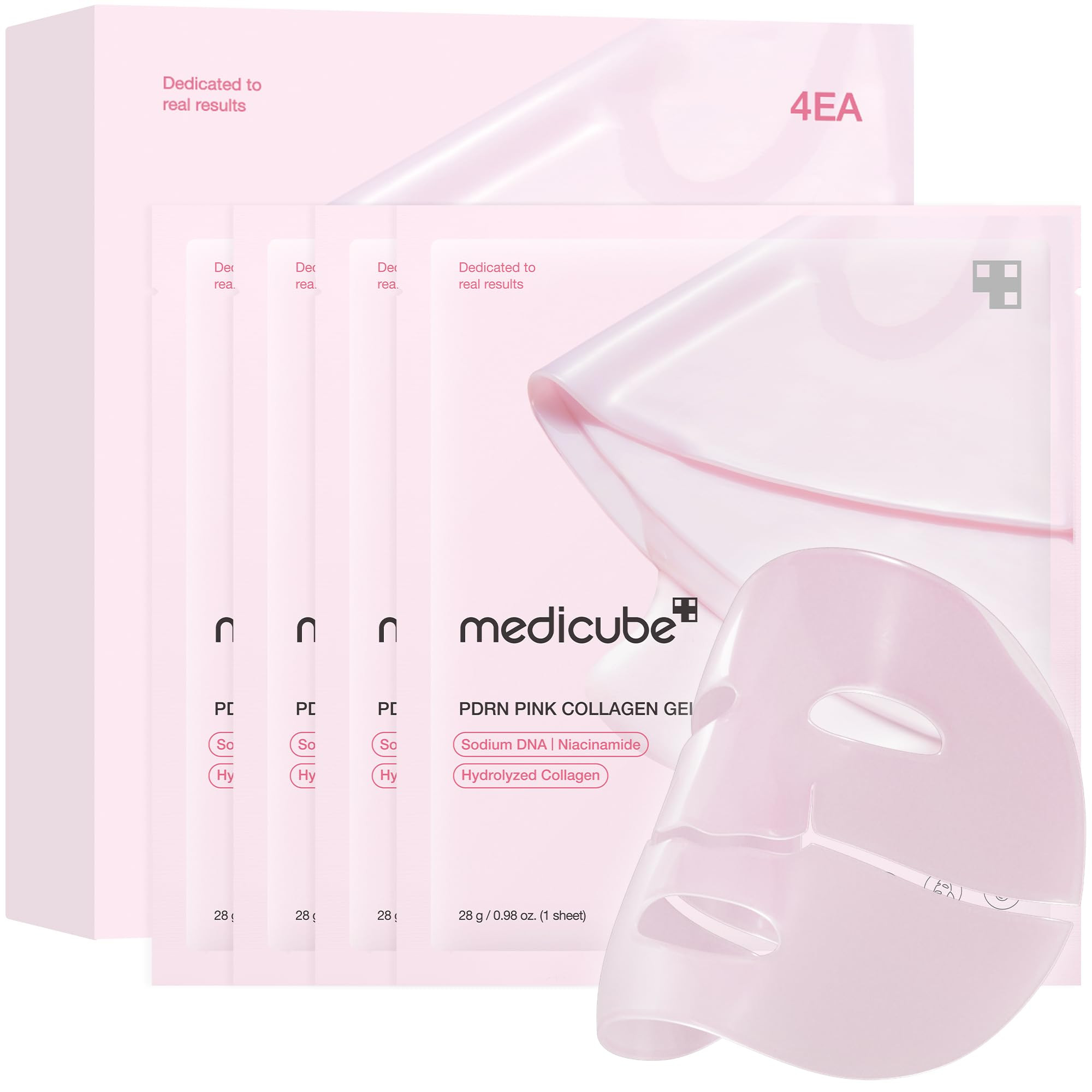 medicube Salmon DNA PDRN pink collagen jelly gel mask | overnight face mask for glass glow skin- ... | Amazon (US)