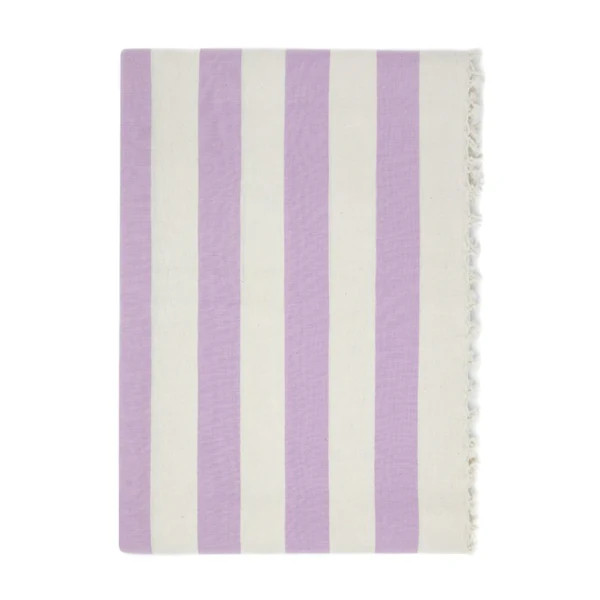 Milos Tablecloth, Lilac x White | The Avenue