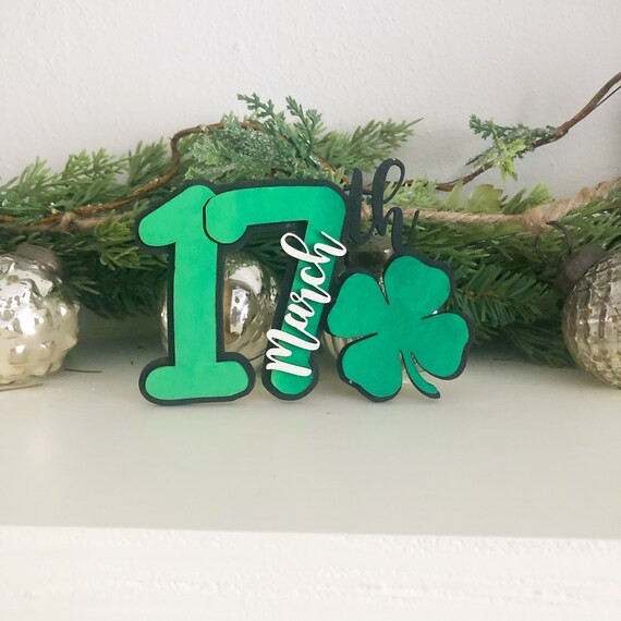 March 17th Sign Tiered Tray Decor St Patricks Day Sign St | Etsy | Etsy (ES)