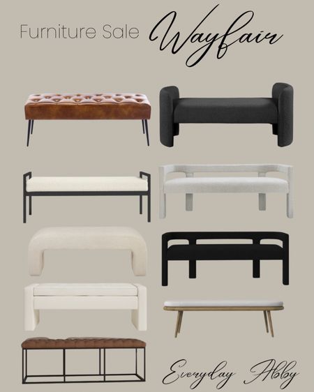 Wayfair furniture sale is currently happening. Here are my top bench picks!