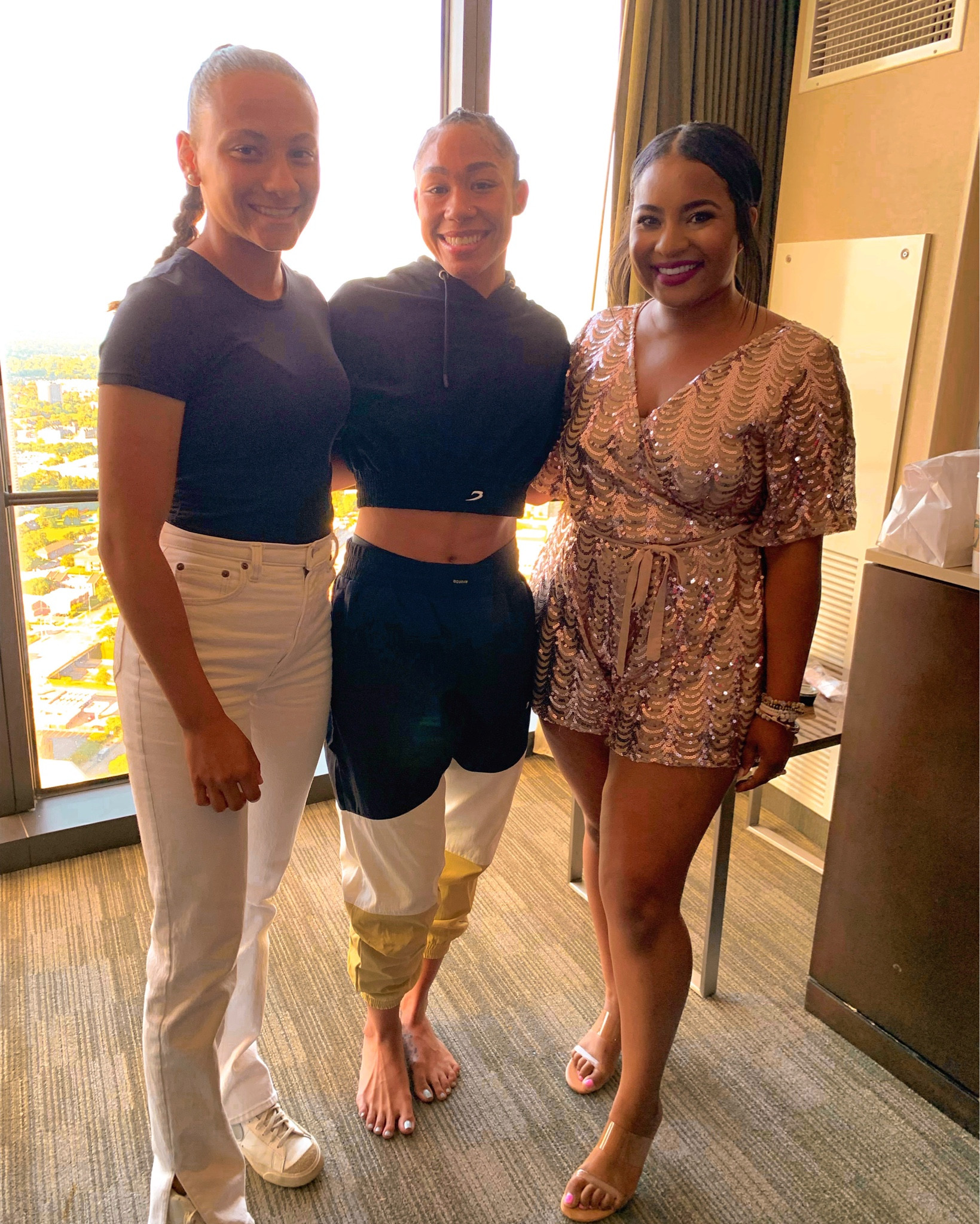 our CHAMP 🥊💕✨

#andstill 

Loved this romper I wore to Alycia’s fight. So proud of my cousin for getting the W! 

My romper is from Charlotte Russe in 2018 but I found some dupes so we can all SHIMMER 

#LTKFind #LTKunder50 #LTKcurves